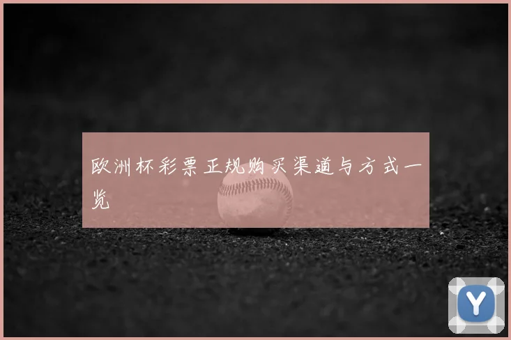欧洲杯彩票正规购买渠道与方式一览